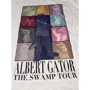 Albert Gator The Swamp Tour Graphic T Shirt White‎ Comfort Colors Size Medium